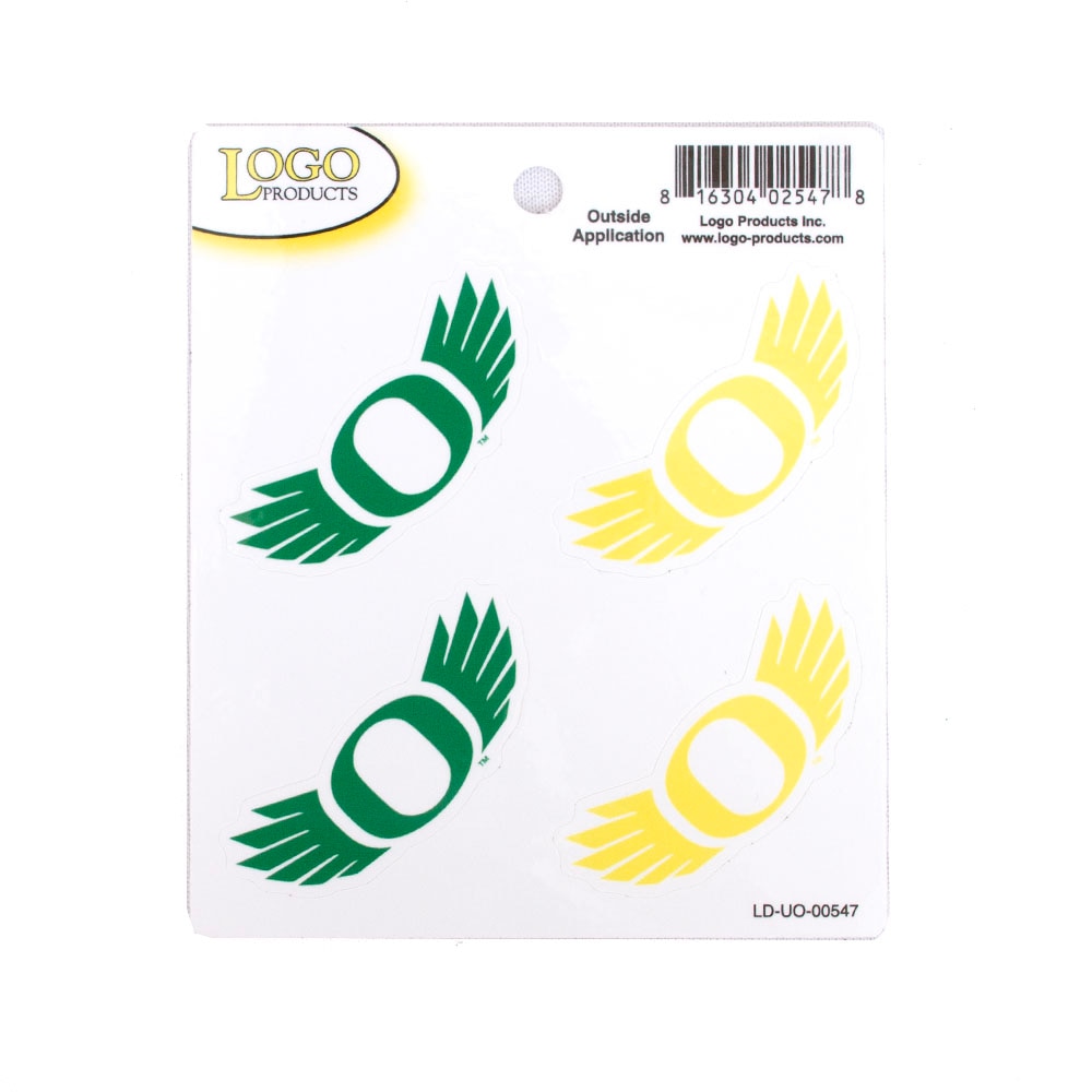 O Wings, Green, Decal/Sticker, Home & Auto, Logo Product, Four-Plexi, Sheet, 863921